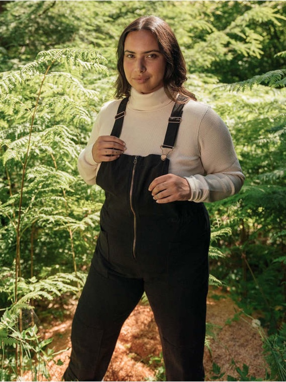Washed Black Noble Utility Overalls XL